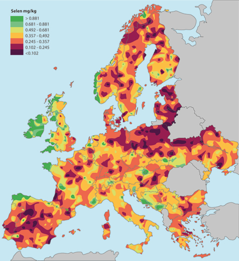 Mappa selenio
